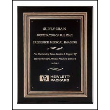 P3930 Black Stained Piano Finish Plaque